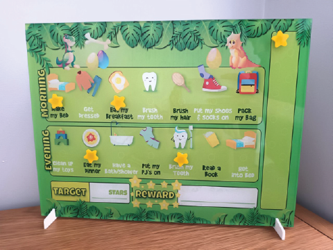 Dinosaur Reward Chart (14 Stars included)