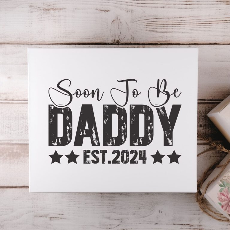 Soon To Be Daddy EST 2024 Star Magnetic Box (Copy)