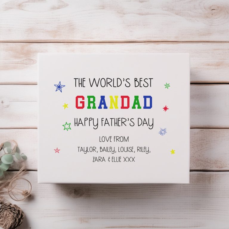 Personalised Colourful The World's Best Magnetic Box