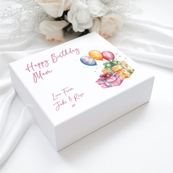 Personalised Coloured presents birthday Magnetic Box