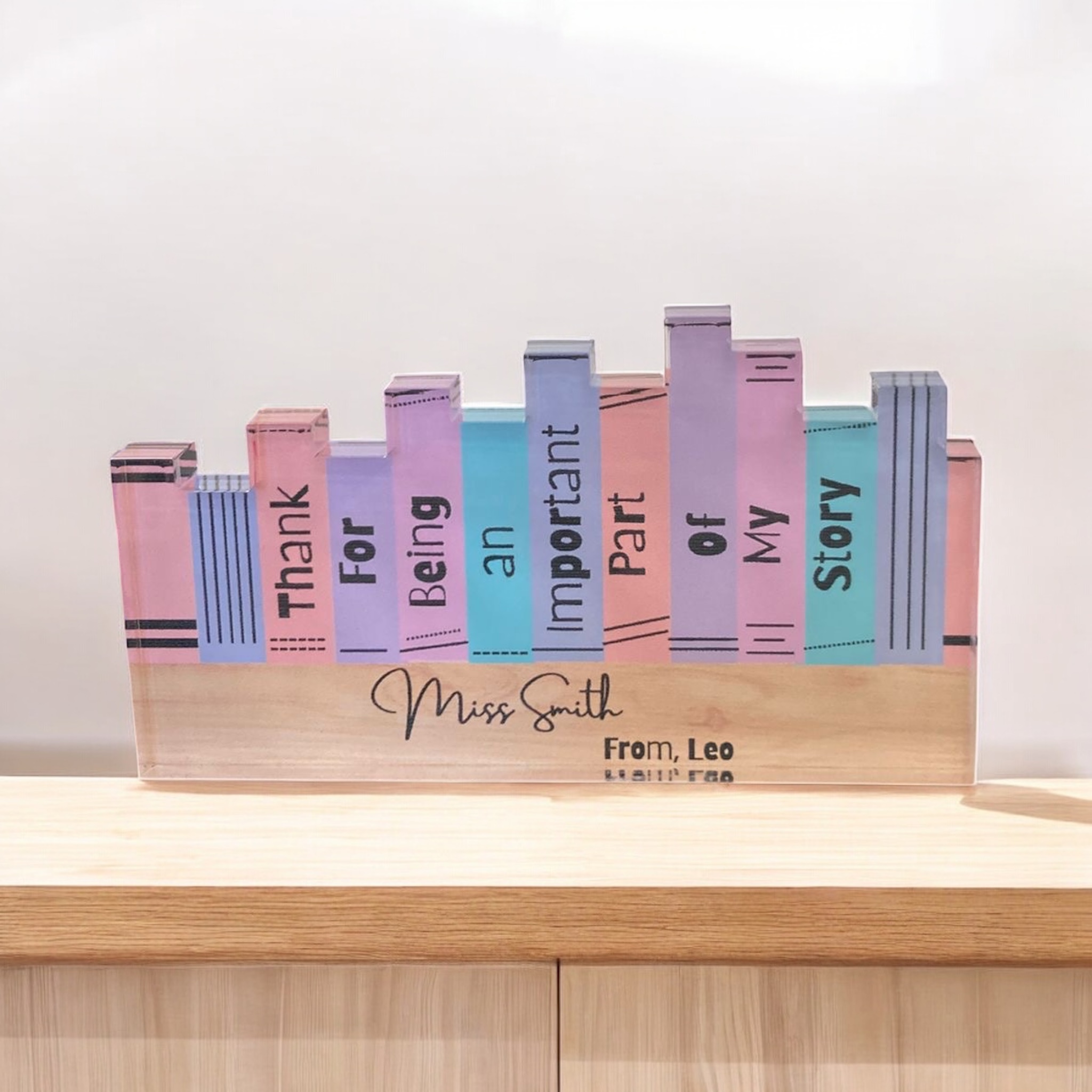 Teacher freestanding book case